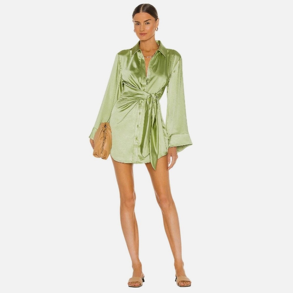 Song of Style Marta Dress in Pistachio Green